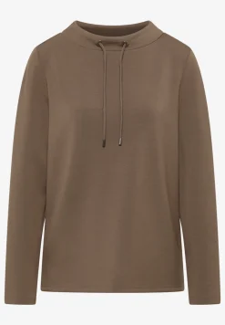 Shirt met trechtervormige hals