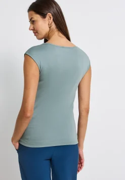 Shirt met uitsnijding
