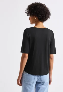 Shirt met V-hals