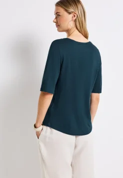 Shirt met V-hals