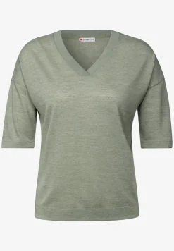 Shirt met V-hals
