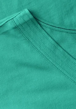 Shirt met V-hals
