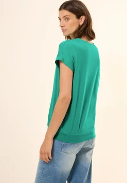 Shirt met V-hals