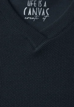 Shirt met V-hals