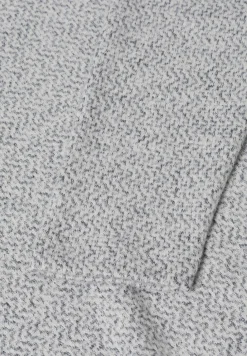 Shirt met visgraatmotief en jacquardmotief