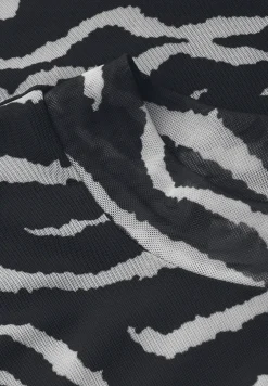 Shirt van mesh met patroon