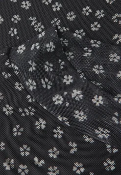 Shirt van mesh met patroon