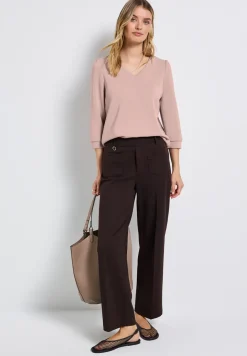 Silk-Look Shirt met rimpels