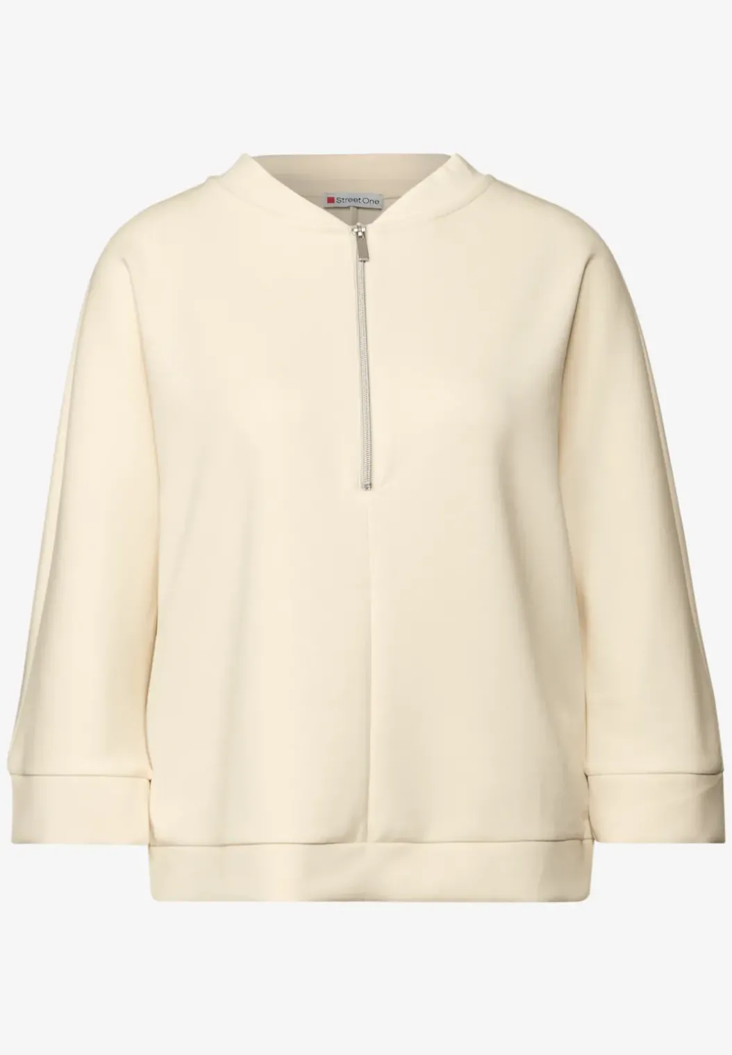 Silk-Look Shirt met ritssluiting
