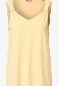 Silk-Look top met knoop