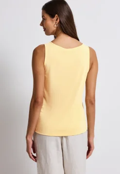 Silk-Look top met knoop