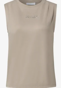 Silk-Look top met tekst