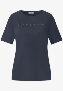 Silk-Look Shirt met tekst