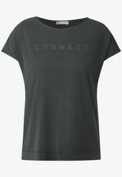 Silk-Look Shirt met tekst