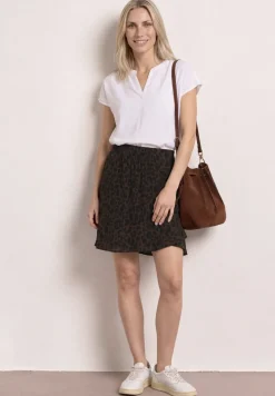 Skort met volants en print