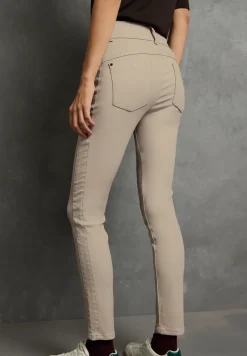Slim Fit broek met coating