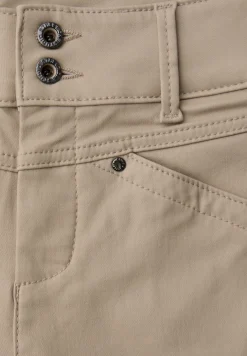 Slim Fit broek met coating