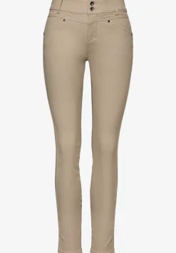 Slim Fit broek met coating