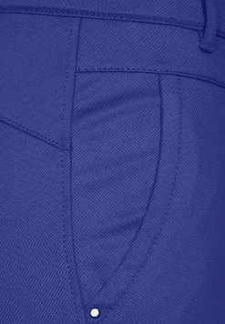 Slim fit broek van keperstof