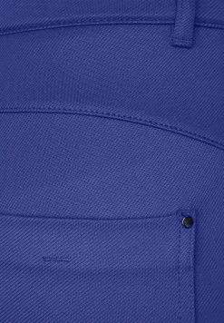 Slim fit broek van keperstof