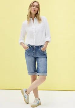 Slim Fit denim shorts
