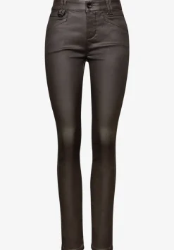 Slim Fit gecoate broek