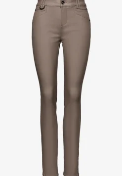 Slim Fit gecoate broek