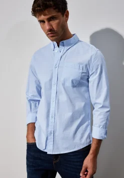 Slim fit overhemd in popeline