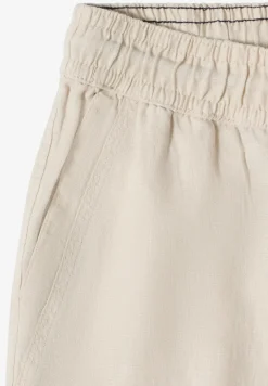 Slim Legs broek in causale pasvorm van linnen