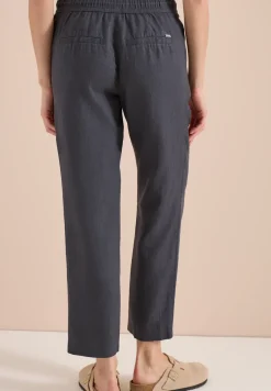 Slim Legs broek in causale pasvorm van linnen