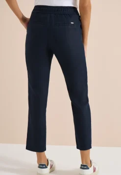 Slim Legs broek in causale pasvorm van linnen