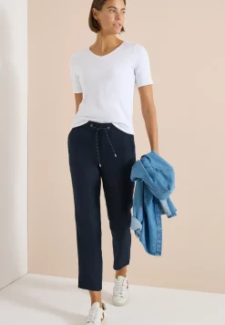 Slim Legs broek in causale pasvorm van linnen