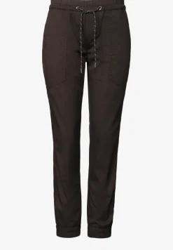 Slim legs broek in een lichtgewicht stof