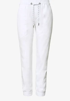 Slim legs broek in een lichtgewicht stof