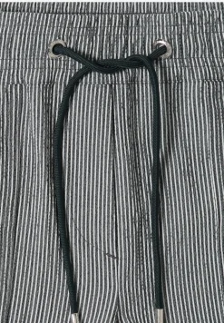 Slim legs broek in seersucker kwaliteit