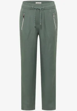 Slim Legs broek van linnenmix