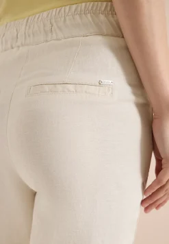 Slim Legs broek van linnenmix