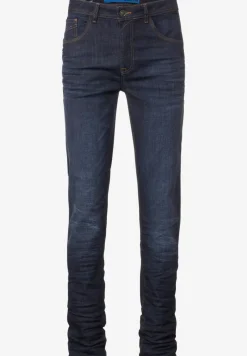 Slim-fit rinsed jeans