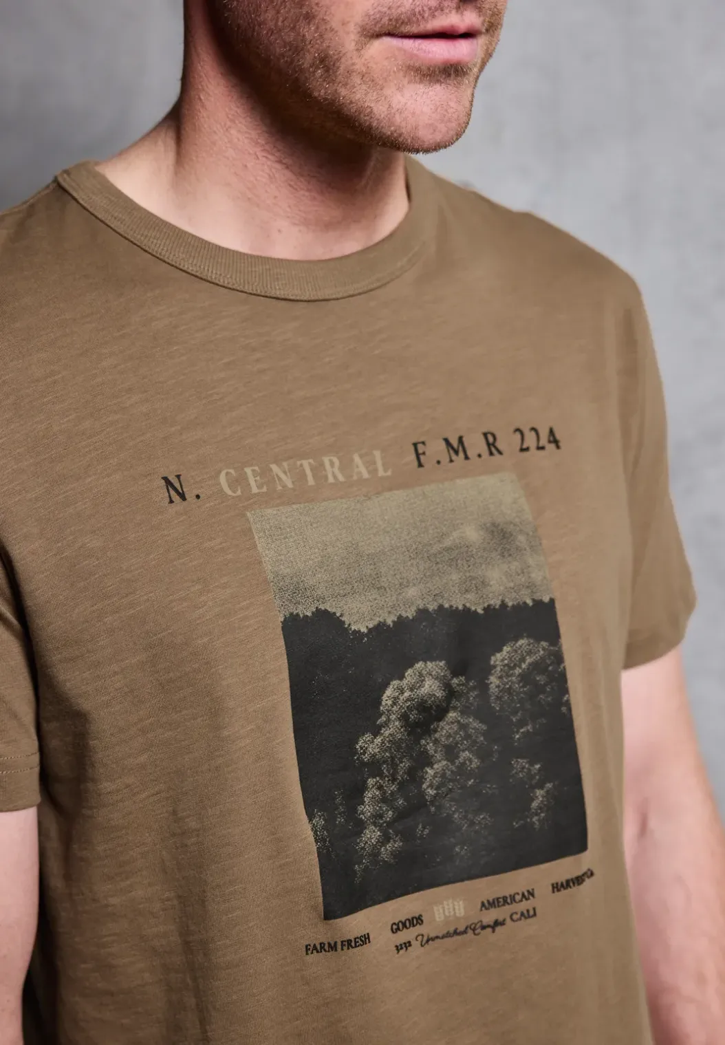 Slub Shirt met fotoprint