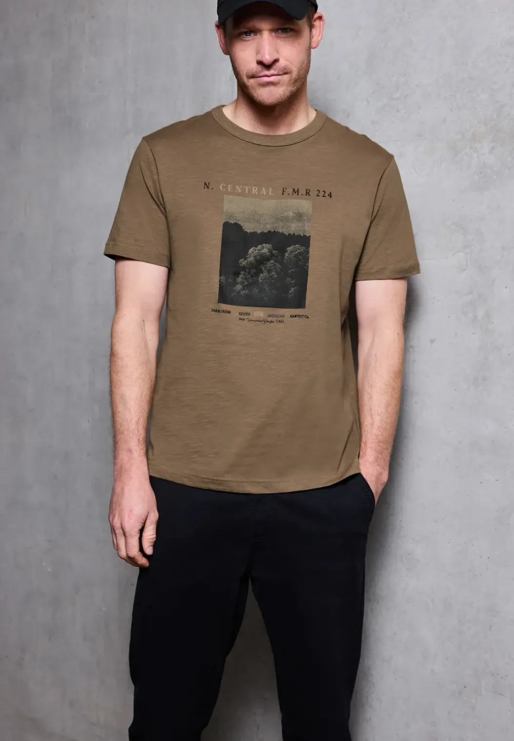 Slub Shirt met fotoprint