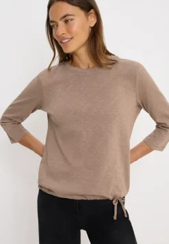 Slub Shirt met ronde hals