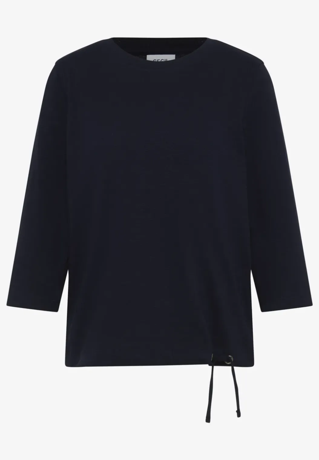 Slub Shirt met ronde hals
