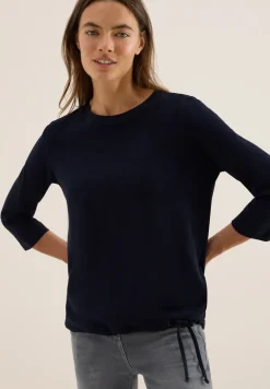Slub Shirt met ronde hals