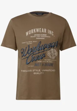 Slub Shirt met tekst