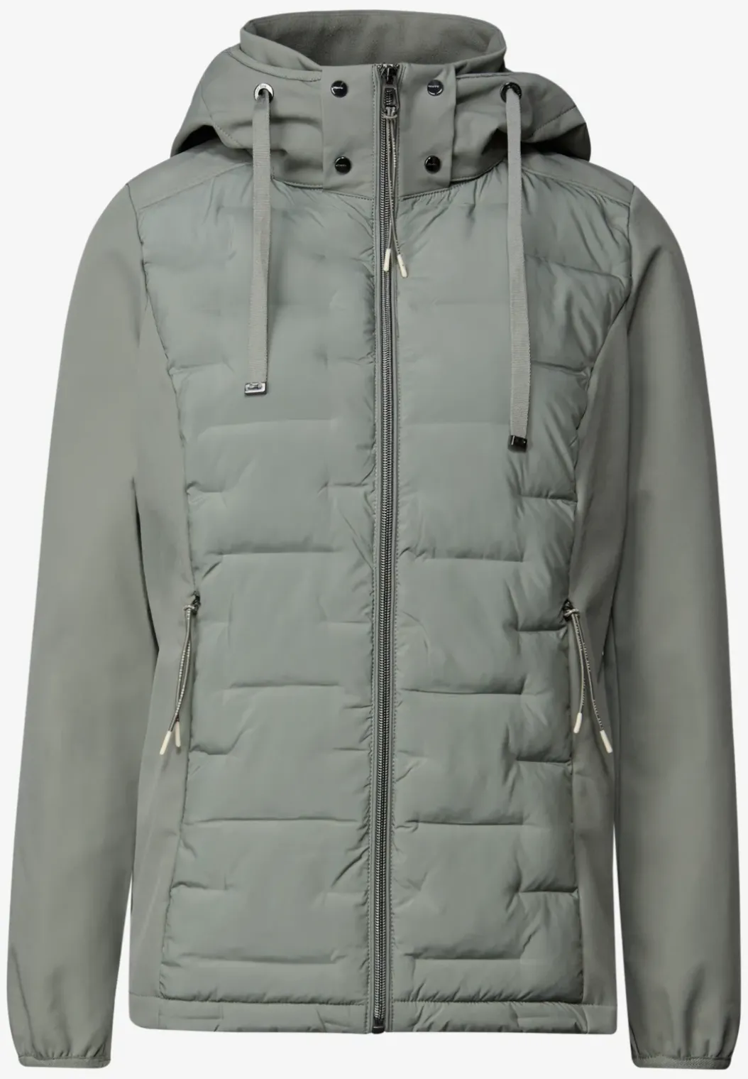 Softshell jack met structuurmix