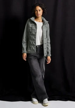 Softshell jack met structuurmix