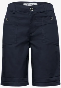 Straight Legs bermuda met omslag