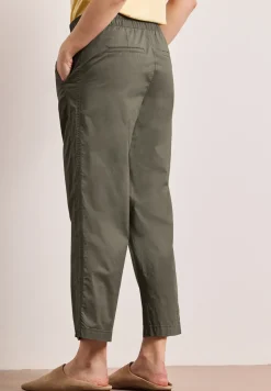 Straight Legs broek in paper touch stof