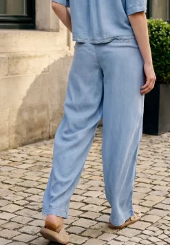 Straight Legs broek met paperbag tailleband