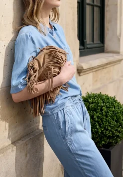 Straight Legs broek met paperbag tailleband